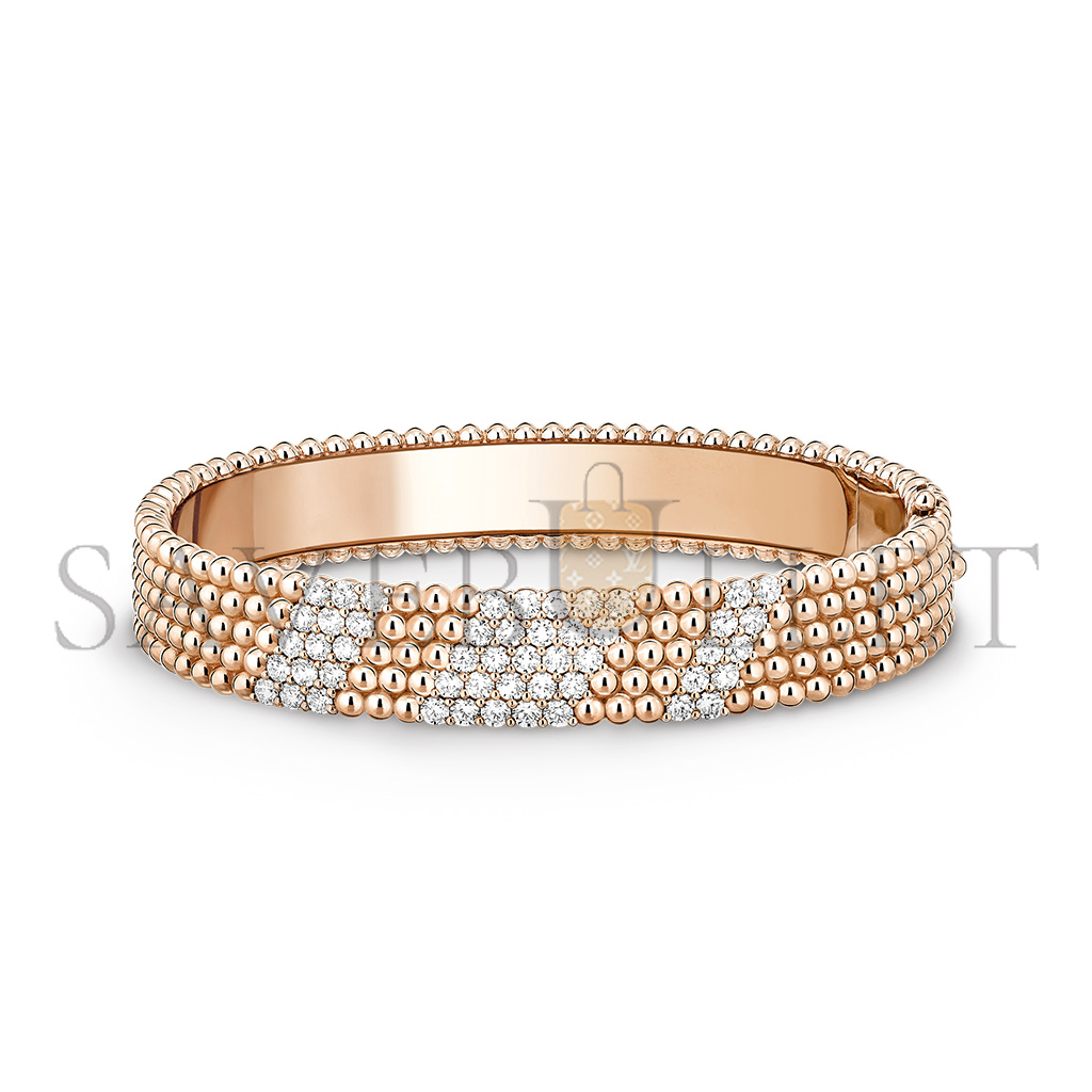 v*n cl*f arpels perlÉe Di*m*nd bracelet, 5 rows of Di*m*nds, large model vcarrpgz700